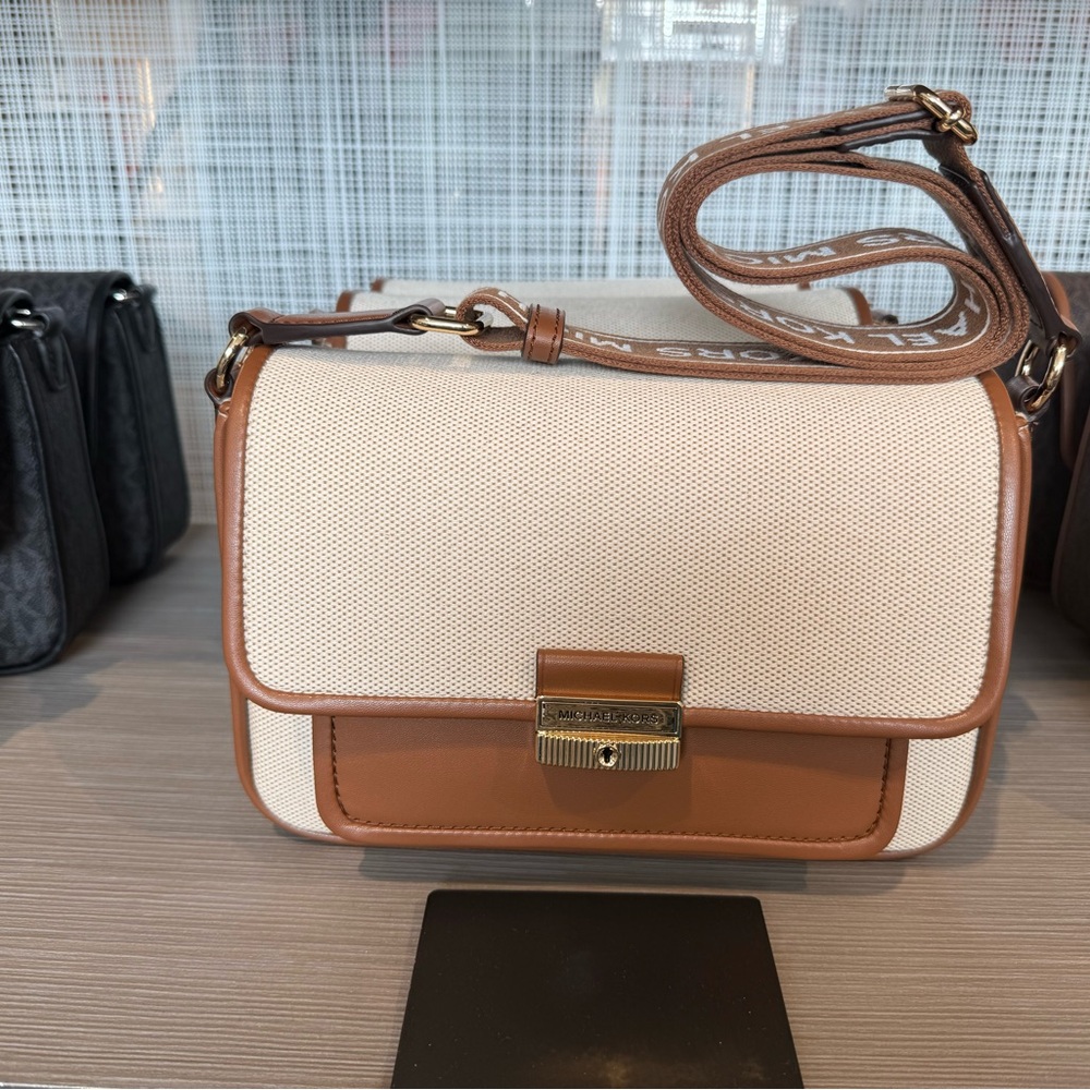 Michael Kors Tan and Cream Women's Bag